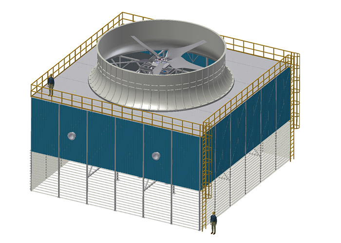 Aero dynamic cooling towers